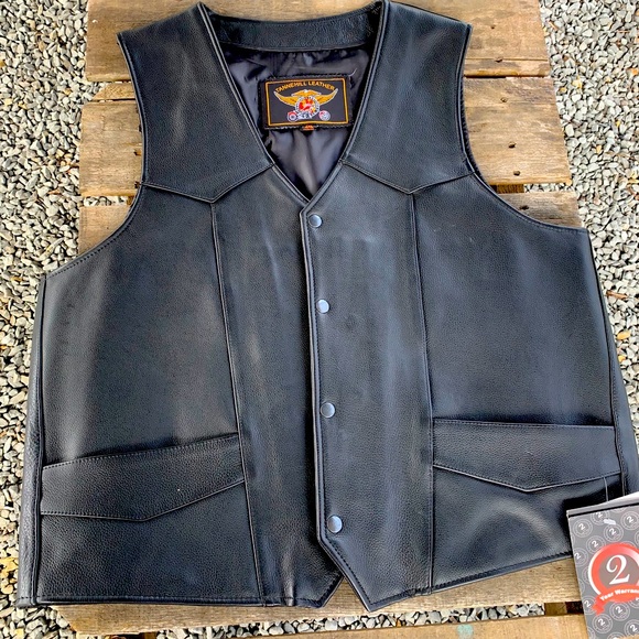 Men’s Naked Cowhide Gun Vest - Picture 1 of 5
